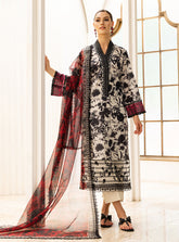 Lawn on Fine Quality Digital Lawn with 4 side printed Lawn Dopatta
